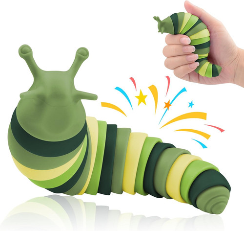 Flexible sensory slug - slug, toy