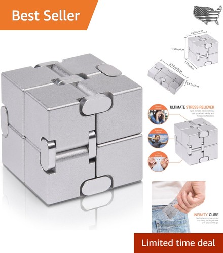 Metal infinity cube fidget toy - metal,