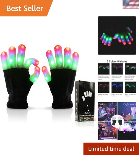 Led light gloves - up, flashing
