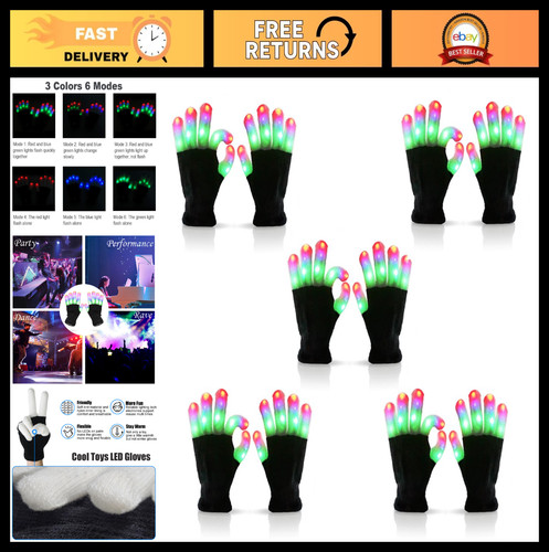 Led light gloves flashing - led,